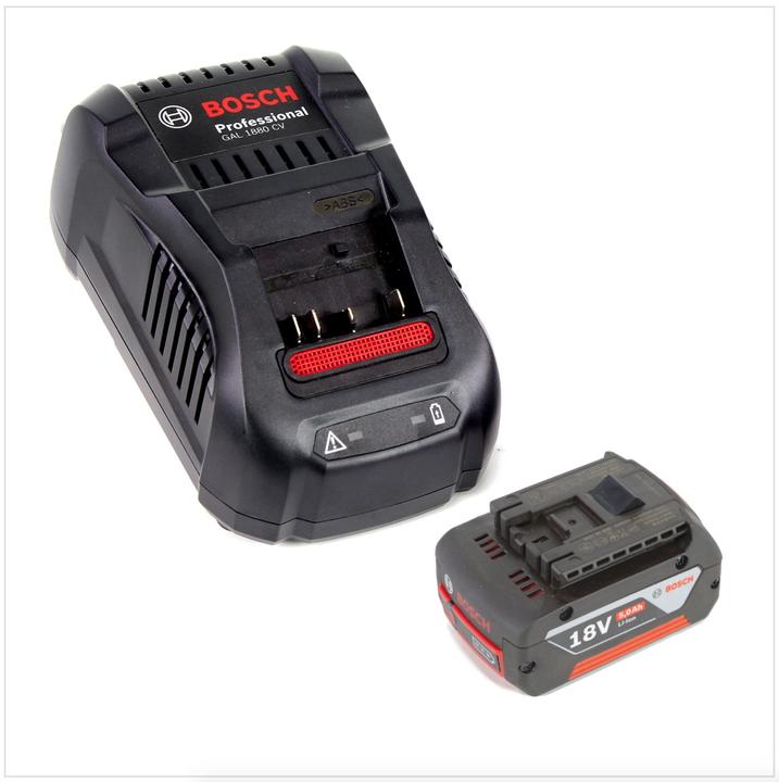 Produktbild Bosch Professional Bosch GBL 18 V-120 Akku Gebläse Laubbläser mit 1x Bosch GBA 18V 5,0 Ah Akku + GAL 1880 CV Ladegerät (Akkubetrieb, Werkstattgebläse)