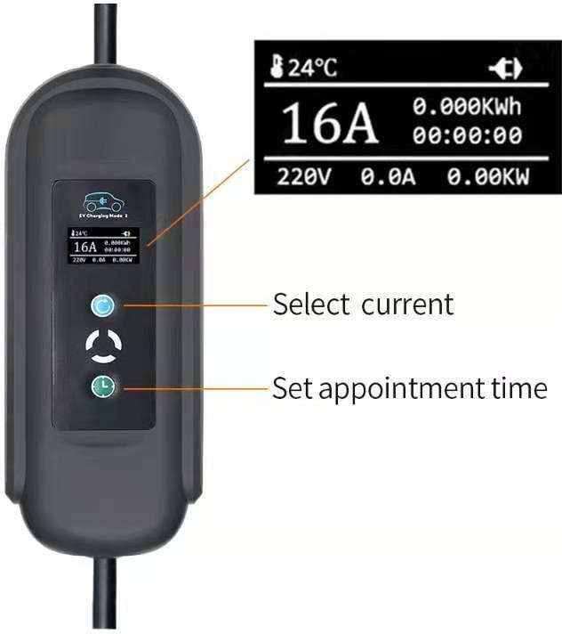 Actual product image eLoad + EV charging device, 11 kW, 8-16 A, 3-phase, CEE-Type2, 10 m (11 kW, 10 m)