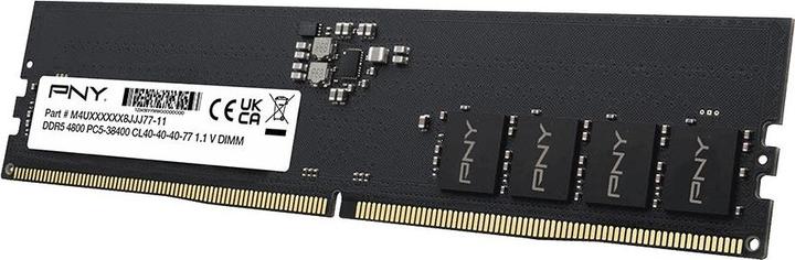 Produktbild PNY Arbeitsspeicher 8 GB DDR5 4800 DIMM BULK MD8GSD54800-BLK (1 x 8GB, 4800 MHz, DDR5-RAM, DIMM)
