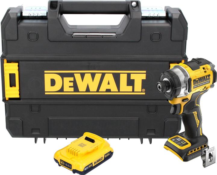Produktbild DeWalt DCF 860 NT Akku Schlagschrauber 18 V 282 Nm 1/4" Brushless + 1x Akku 2,0 Ah + TSTAK - ohne