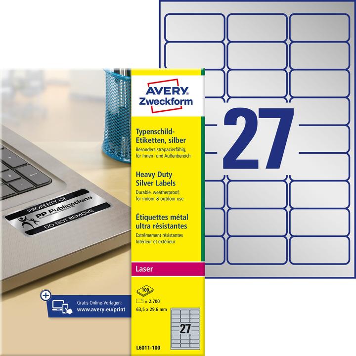 Produktbild Avery Typenschild-Etiketten