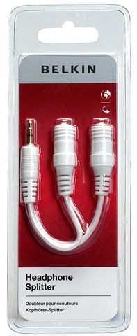 Produktbild Belkin Headphone Splitter (0.15 m, 3.5mm Klinke (AUX))