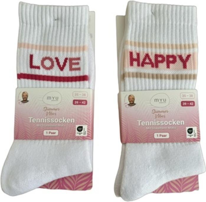 Image du produit MYU Chaussettes de tennis Happy (35 - 38)