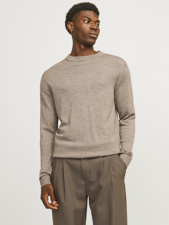 Produktbild Jack & Jones Einfarbig Strickpullover mit Rundhals Strickpullover mit Rundhals (S)