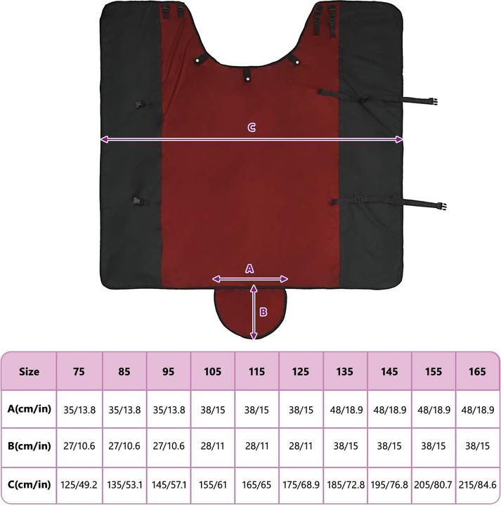 Produktbild vidaXL Pferdedecke (145 cm)