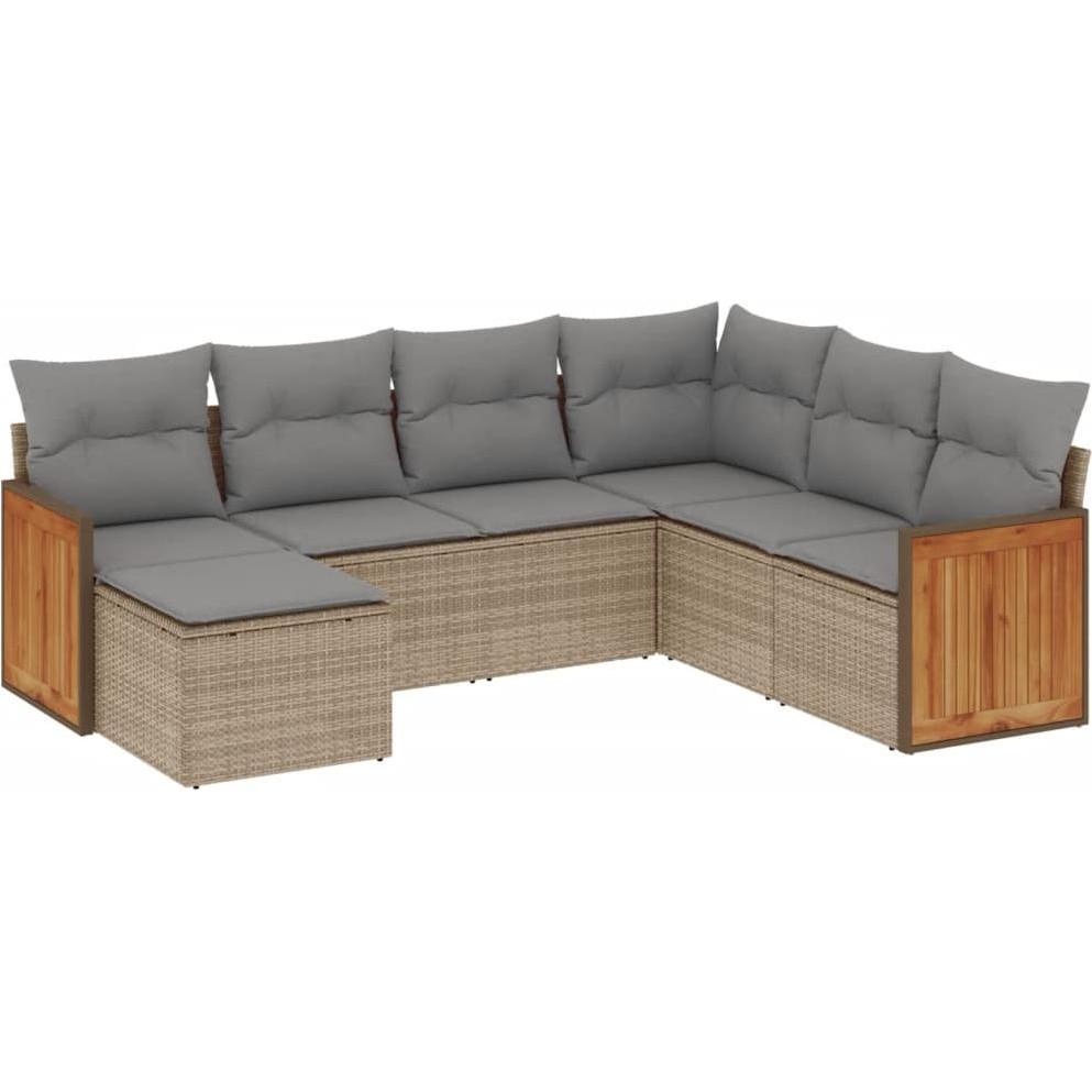 VidaXL, Gartenlounge, 10-tlg. Garten-Lounge-Set mit Kissen