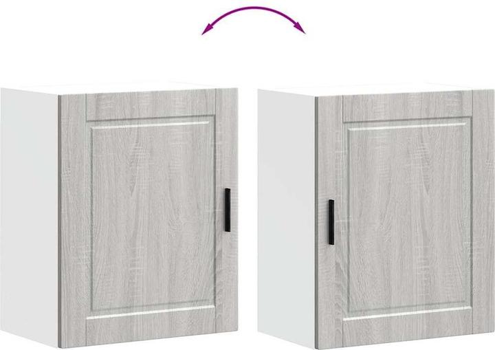 Image du produit VidaXL Armoires de cuisine suspendues 2 pcs. Porto Gris Sonoma Matériau dérivé du bois (50 x 31 x 60 cm)
