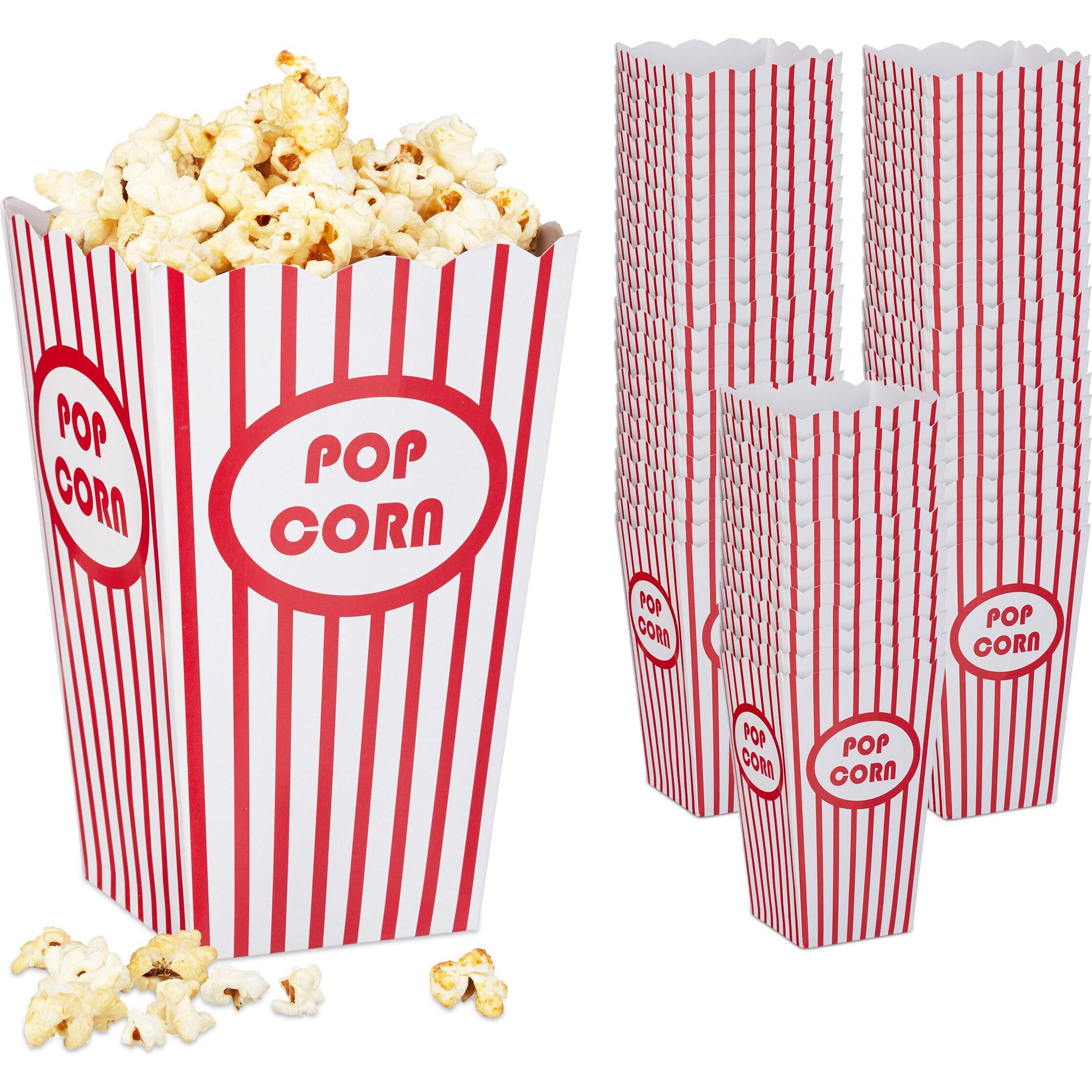 Relaxdays, Einweggeschirr, Popcorntüten (60 x)