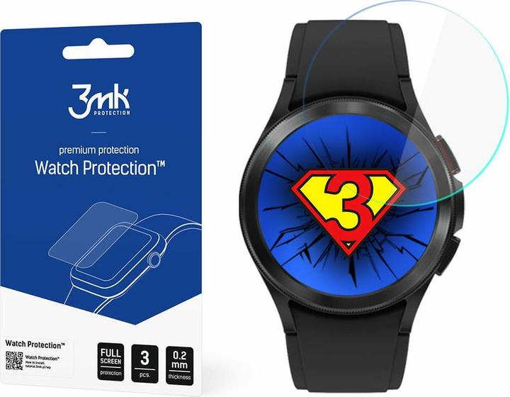 Productafbeelding 3MK hybride glas Horloge Bescherming FG voor Samsung Galaxy Watch 4 Classic 46mm