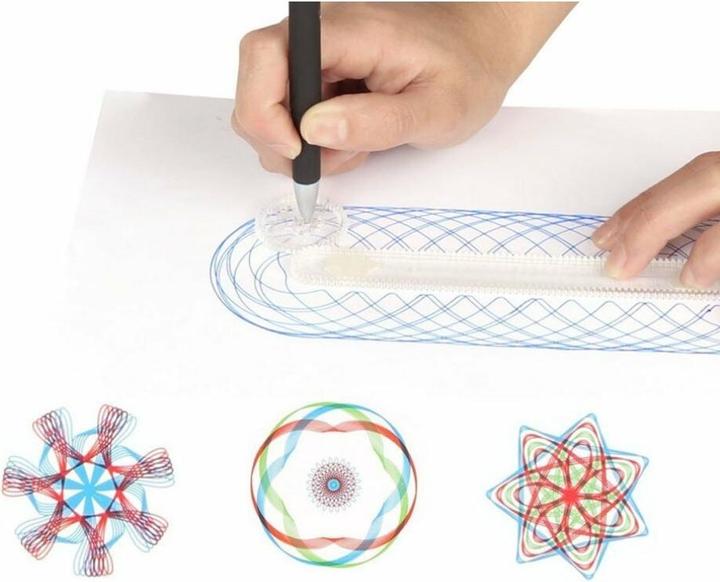 Actual product image Jokomisiada Drawing stencil set - Spirograph