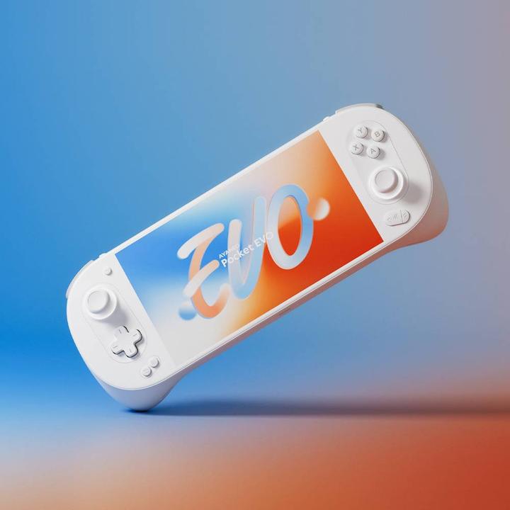 Immagine prodotto Ayaneo Pocket EVO Handheld Konsole, 7-Zoll-OLED, 120Hz, Snapdragon G3x Gen 2, 12GB LPDDR5X RAM - Sky