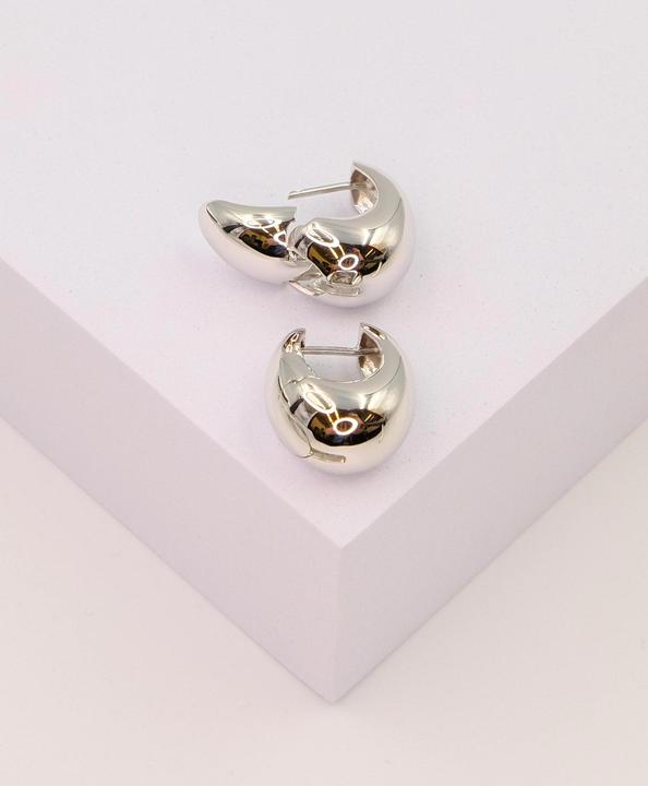 Actual product image Muau Creole white gold 750 hinge cambered 19x15mm (750/18K white gold)