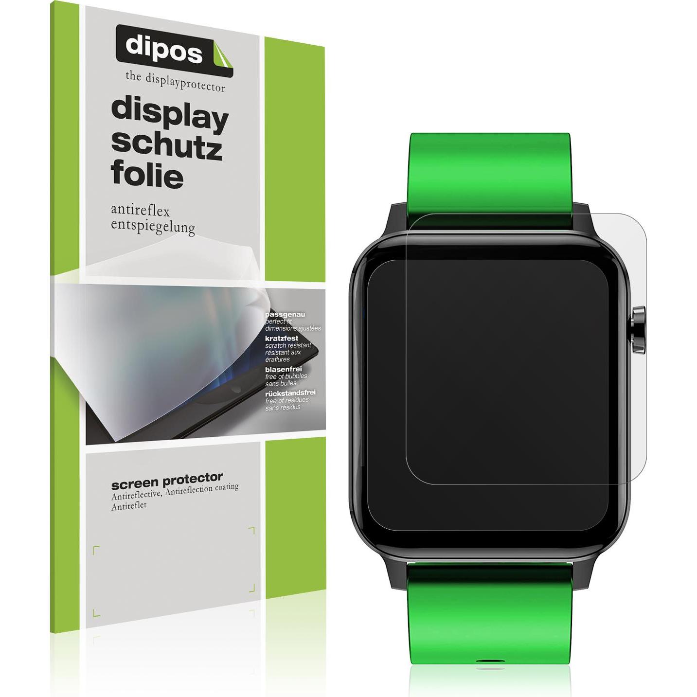 Thumbnail - Dipos Displayschutzfolie Antireflex, Smartwatch Schutzfolie, Transparent