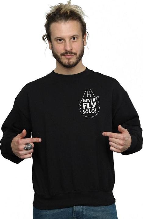 Image du produit Star Wars - Sweat NEVER FLY SOLO - Homme (S)