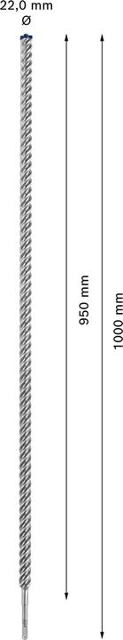 Produktbild Bosch Professional Zubehör EXPERT SDS plus-7X Hammerbohrer, 22 x 950 x 1000 mm (4-22 Millimeter)