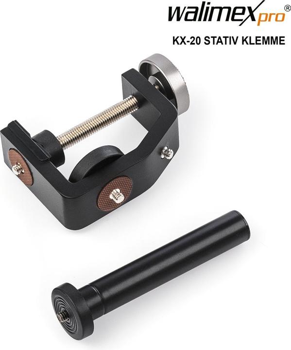 Produktbild Walimex pro pro KX-20 Klemme mit Mittelsäule (Metall)