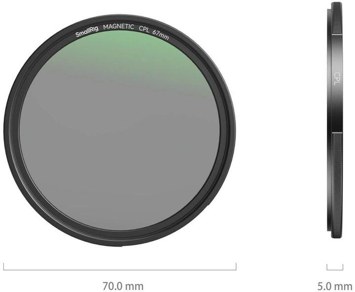 Image du produit SmallRig Filtre CPL emboîtable (67 mm)