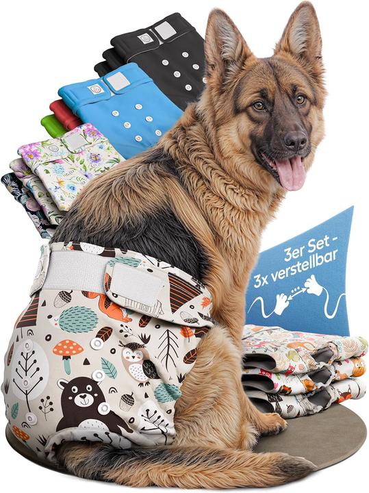 Hund ist König 3 x Hundewindeln (52, 54, 55, 60, 61, 65)