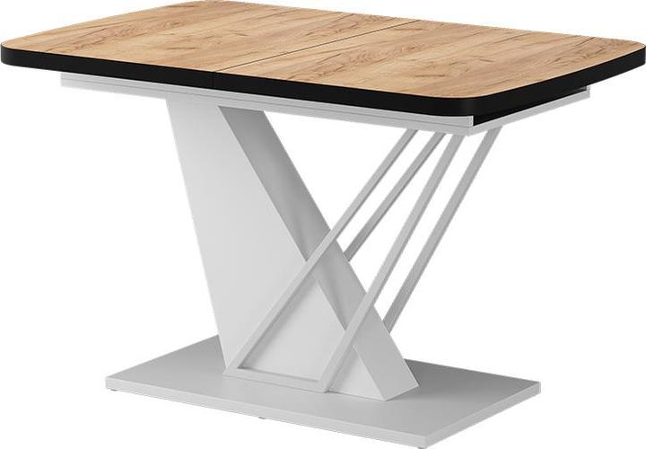 Vicco Esstisch Fenaro, Goldkraft Eiche/Weiss/Weiss, 120 x 80 cm ausziehbar