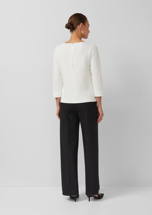 Produktbild s.Oliver Sweatshirt Jacquard-Sweatshirt im Relaxed Fit mit U-Boot-Ausschnitt (34)