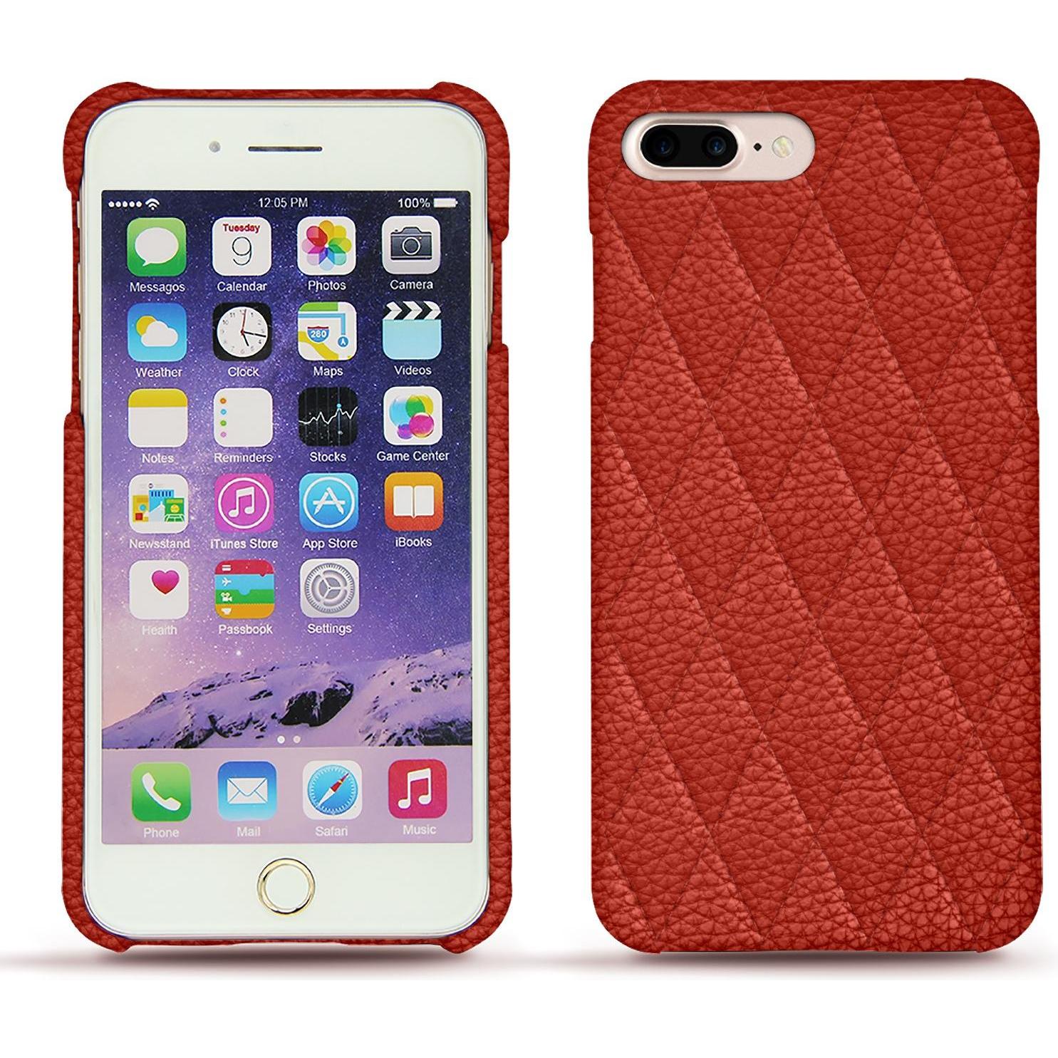 Noreve Lederschutzhülle (Apple iPhone 7 Plus), Smartphone Hülle, Orange