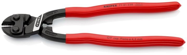 Image du produit Knipex Coupe-boulon compact DIN ISO 5747 L.250mm droit avec encoche noir atram. poignées Ku. sur... (250 mm)