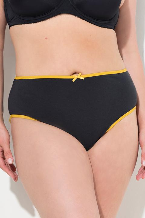 Immagine prodotto Ulla Popken Slip midi in confezione da sette con orli colorati (42, 44)