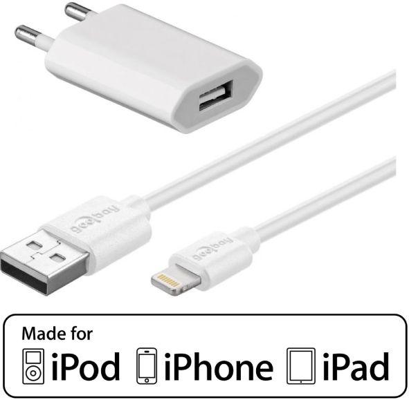 Immagine prodotto Hapena Set di ricarica Apple 5161010511 Adattatore di alimentazione iPhone/iPod con fulmine bianco (5 W)