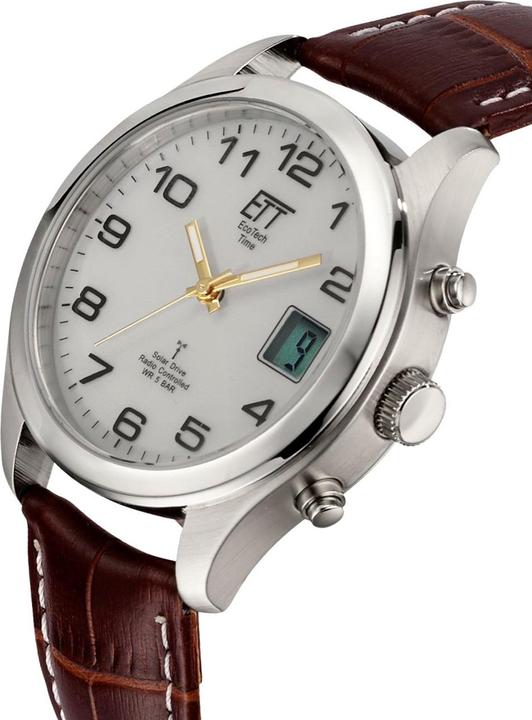 Produktbild Conrad Components Eco Tech Solar Funk Herrenuhr (Analoguhr, Digitaluhr, 39 mm)