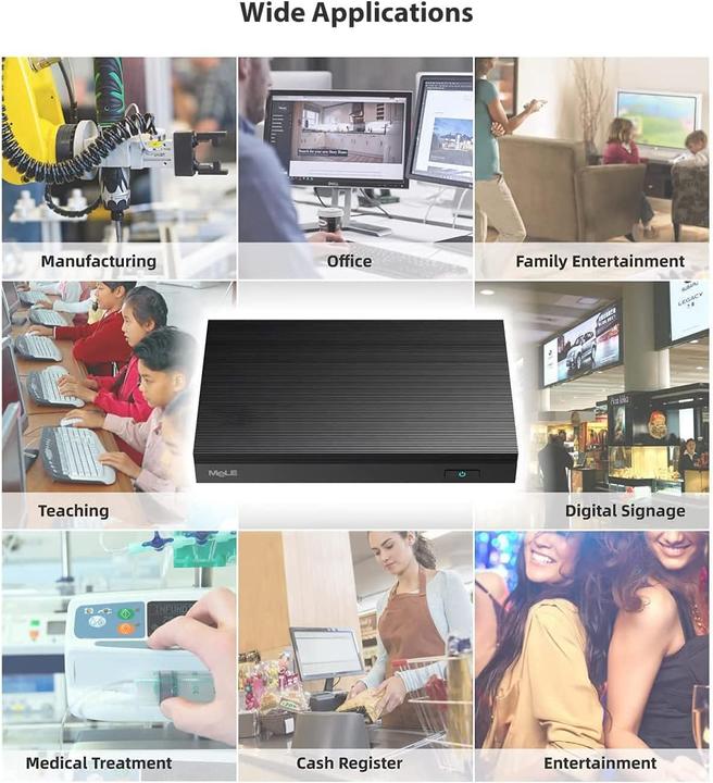 Actual product image Mele Lüfterloser Mini PC Quieter2Q mit Windows 11 Pro (4 GB)