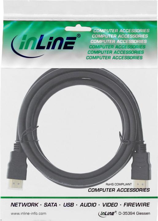 Produktbild InLine HDMI (Typ A) — HDMI (Typ A) (0.30 m, HDMI, 2.0)