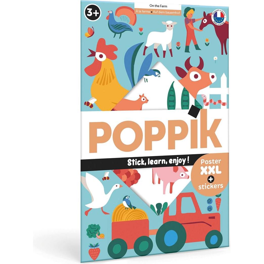 Poppik, Sticker, Sticker Lernposter Bauernhof