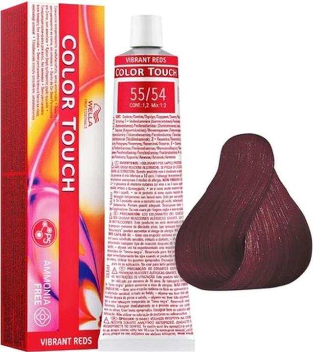 Image du produit Wella Color Touch 55/54 Vibrant Reds Intense Light Brown Mahogany Copper 60ml (54, 55)
