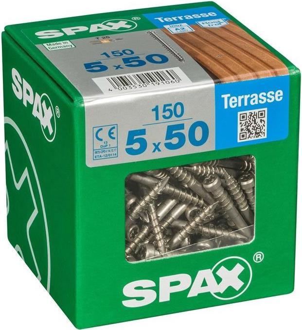 Produktbild Spax DECK STAINLESS 5X50 TX 150 PCS. (150 Schrauben pro Stück)