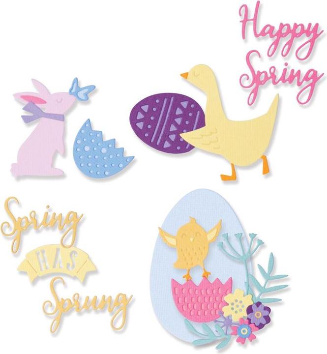 Sizzix Thinlits Stanzset 15 Stück - Der Frühling ist da by Olivia Rose