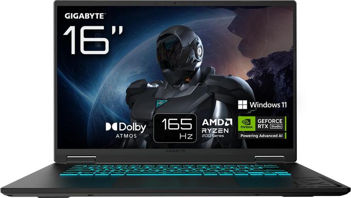 Image du produit Gigabyte GAMING A16 3VH R7-260 16 GB RTX 5060 W11H (AMD Ryzen 7 260, 16 Go, 16", 1000 Go, DE)