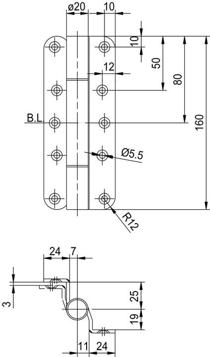Immagine prodotto Glutz Cerniere per oggetti con cuscinetti a strisciamento per telai in legno