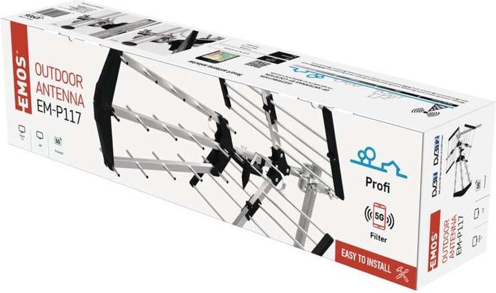 Immagine prodotto Emos J0906 (Antenna yagi, 25 dB, DVB-T / -T2)