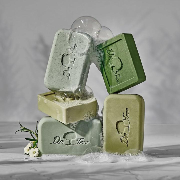 Actual product image Dr. Tree Set Solid Shampoo and Conditioner Bio Frequent Use Exfoliating Scrub Solid Shower Gel (Solid shampoo, 240 g)