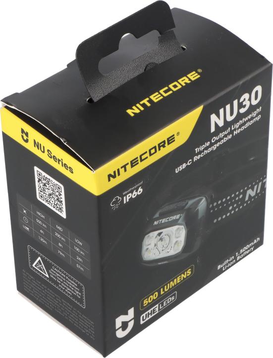 Actual product image Nitecore NU30 Triple Output Lightweight Outdoor Headlamp (500 lm)