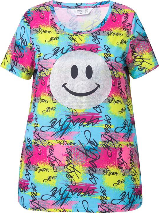 Produktbild Angel of Style T-Shirt, bequeme Passform, Metallic-Smiley (56)