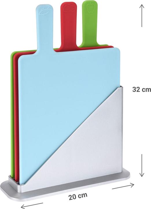 Image du produit Excellent Houseware Planches à découper avec support, lot de 3