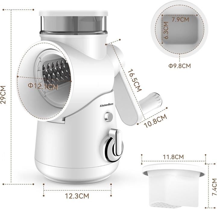 Image du produit KitchenBoss Gemüseschneider mit Kurbel