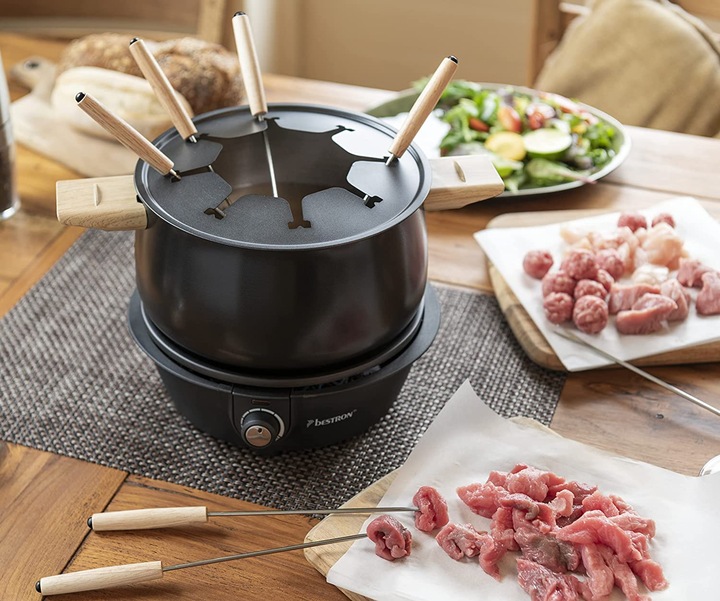 Produktbild Bestron Best Fondue Set AFD850BW 8 Personen bk 1500W