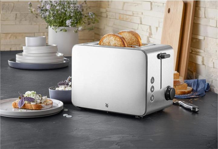 Actual product image WMF Stelio double-slot toaster with bread roll top and bagel function