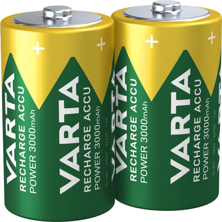 Produktbild Varta Recharge Accu Power (2 Stk., D, 3000 mAh)