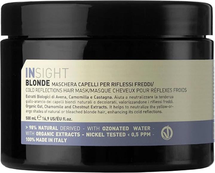 Immagine prodotto Insight BLONDE Maschera per capelli a riflessi freddi Maschera per la cura intensiva 500ml (500 ml)