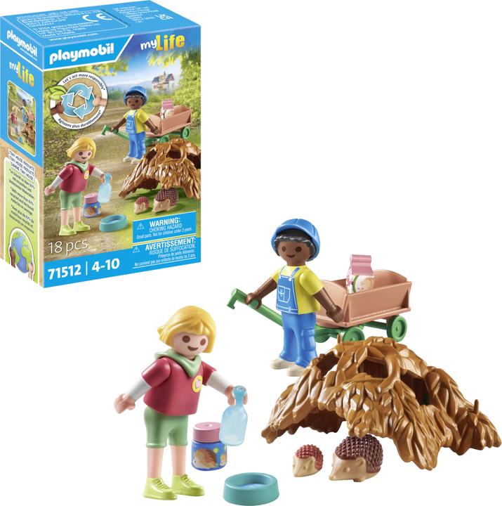 Actual product image Playmobil Care of the hedgehog family (71512)