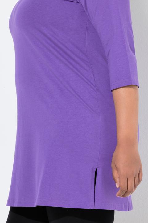 Immagine prodotto Ulla Popken Maglia dal taglio lungo e svasato con scollo a girocollo e maniche a 3/4 (68)