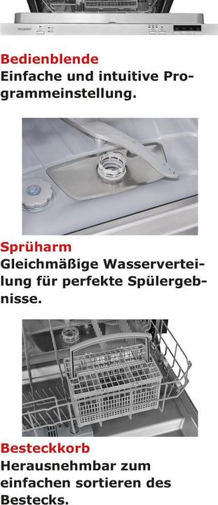 Image du produit Exquisit EGSP6012-E-030E argent - Lave-vaisselle